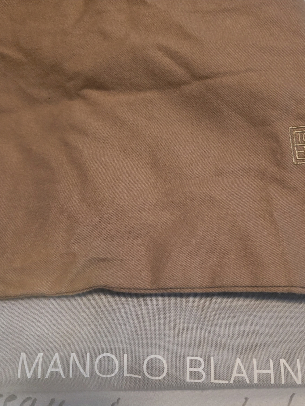 Manolo Blahnik Dust Bag in Brown